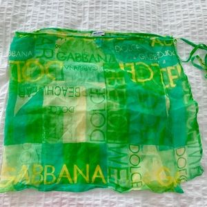 Dolce Gabbana swimming coverup. One size